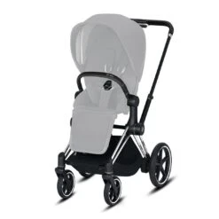 Outlet - CYBEX E-Priam Frame With Seat Hardpart - Chrome + Black (2020)