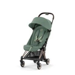 Cybex Coya Buggy Leaf Green, Rose Gold Frame