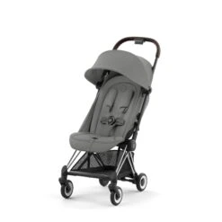 Cybex Coya Buggy Mirage Grey, Chrome Brown Frame