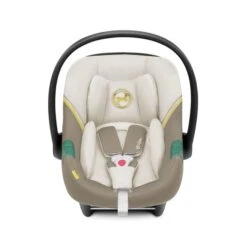 Cybex Aton S2 I-Size Car Seat 45-87cm, Seashell Beige -Cybex car seats 0 13kg cybex seashell beige cybex aton s2 i size car seat 45 87cm seashell beige 129617 72684