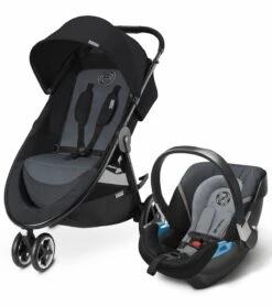 Cybex Agis & Aton 2 Travel System - Moon Dust