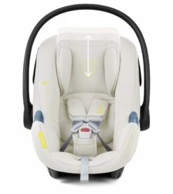 Cybex Aton G Infant Car Seat - Seashell Beige -Cybex cybex aton g infant car seat seashell beige 8