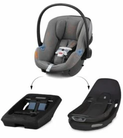 Cybex Aton G Swivel Infant Car Seat - Lava Grey 15 Cybex Aton G Swivel Infant Car Seat - Lava Grey -Cybex cybex aton g swivel infant car seat lava grey 13