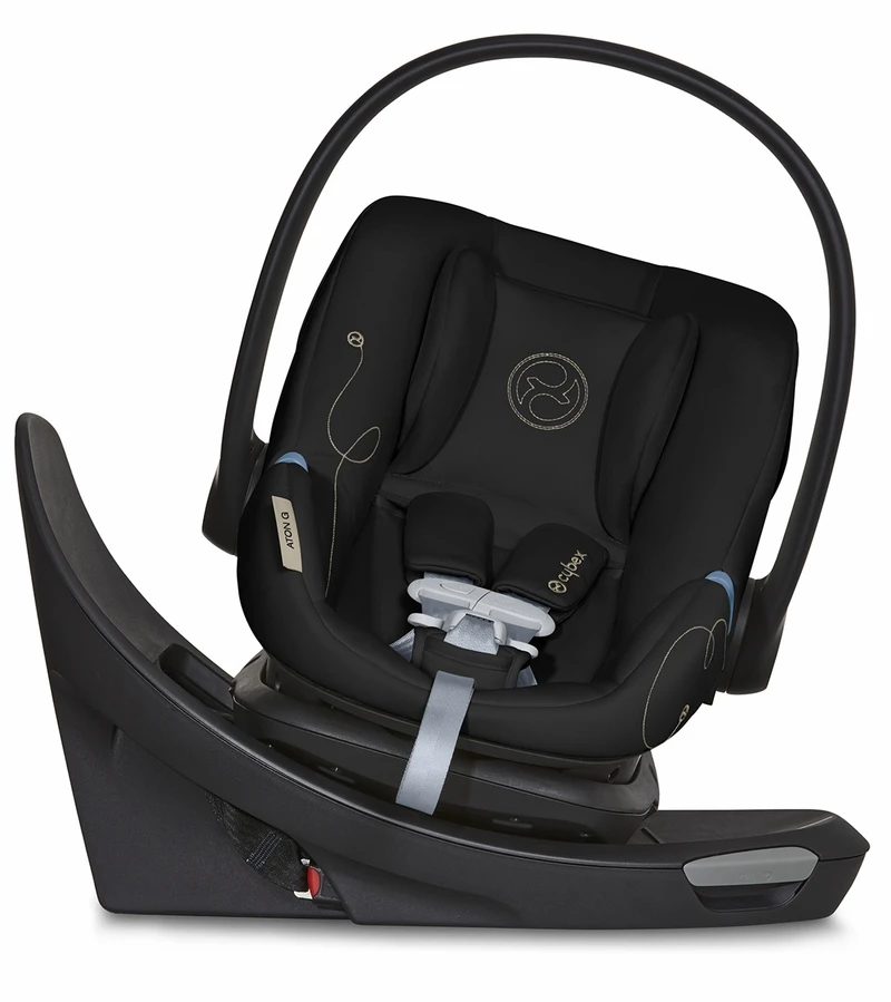 Cybex Aton G Swivel Infant Car Seat - Moon Black 3 Cybex Aton G Swivel Infant Car Seat - Moon Black