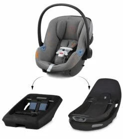 Cybex Aton G Swivel SensorSafe Infant Car Seat - Lava Grey 15 Cybex Aton G Swivel SensorSafe Infant Car Seat - Lava Grey -Cybex cybex aton g swivel sensorsafe infant car seat lava grey 13