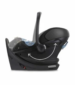Cybex Aton G Swivel SensorSafe Infant Car Seat - Moon Black -Cybex cybex aton g swivel sensorsafe infant car seat moon black 9