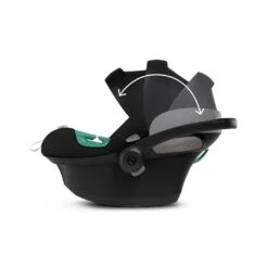 CYBEX Aton S2 I-Size Car Seat - Moon Black -Cybex cybex aton s2 i size car seat moon black 3