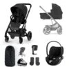 CYBEX Balios S Lux + Cloud T Luxury Bundle - Moon Black 1 CYBEX Balios S Lux + Cloud T Luxury Bundle - Moon Black -Cybex cybex balios cloud t moon black luxury bundle flat 2