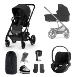 CYBEX Balios S Lux + Cloud T Luxury Bundle - Moon Black