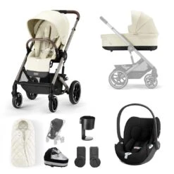 CYBEX Balios S Lux + Cloud T Luxury Bundle - Seashell Beige