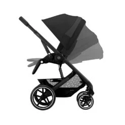 CYBEX Balios S Lux Pushchair - Moon Black - Black -Cybex cybex balios s lux moon black black frame flat 3
