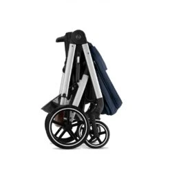 CYBEX Balios S Lux Pushchair - Ocean Blue - Silver -Cybex cybex balios s lux ocean blue silver frame flat 6