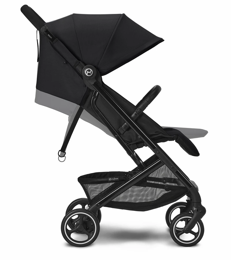 Cybex Beezy 2 Compact Stroller + Aton 2 SensorSafe Travel System Bundle - Moon Black / Lavastone Black 4 Cybex Beezy 2 Compact Stroller + Aton 2 SensorSafe Travel System Bundle - Moon Black / Lavastone Black - Image 2