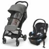 Cybex Beezy 2 Compact Stroller + Aton 2 SensorSafe Travel System Bundle - Lava Grey / Lavastone Black -Cybex cybex beezy 2 compact stroller aton 2 sensorsafe travel system bundle lava grey lavastone black 57