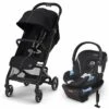 Cybex Beezy 2 Compact Stroller + Aton 2 SensorSafe Travel System Bundle - Moon Black / Lavastone Black -Cybex cybex beezy 2 compact stroller aton 2 sensorsafe travel system bundle moon black lavastone black 75
