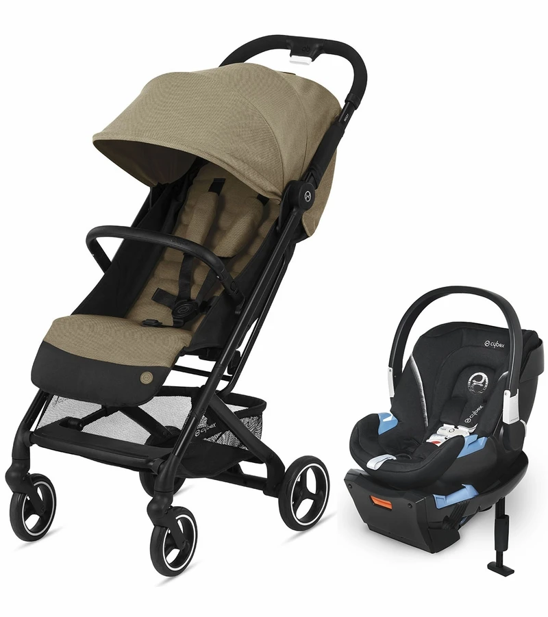 Cybex Beezy Compact Stroller + Aton 2 SensorSafe Travel System Bundle - Classic Beige / Lavastone Black 3 Cybex Beezy Compact Stroller + Aton 2 SensorSafe Travel System Bundle - Classic Beige / Lavastone Black