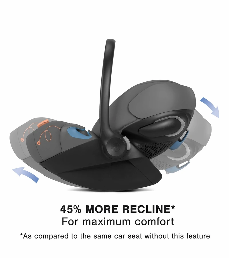 Cybex Cloud G Comfort Extend Reclining Infant Car Seat With Anti-Rebound Bar - Lava Grey 5 Cybex Cloud G Comfort Extend Reclining Infant Car Seat With Anti-Rebound Bar - Lava Grey - Image 3