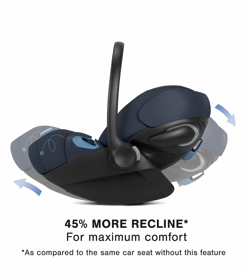 Cybex Cloud G Comfort Extend Reclining Infant Car Seat With Anti-Rebound Bar - Ocean Blue 5 Cybex Cloud G Comfort Extend Reclining Infant Car Seat With Anti-Rebound Bar - Ocean Blue - Image 3
