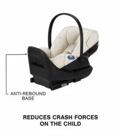 Cybex Cloud G Comfort Extend Reclining Infant Car Seat With Anti-Rebound Bar - Seashell Beige -Cybex cybex cloud g comfort extend reclining infant car seat with anti rebound bar seashell beige 44