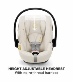 Cybex Cloud G Comfort Extend Reclining Infant Car Seat With Anti-Rebound Bar - Seashell Beige -Cybex cybex cloud g comfort extend reclining infant car seat with anti rebound bar seashell beige 46
