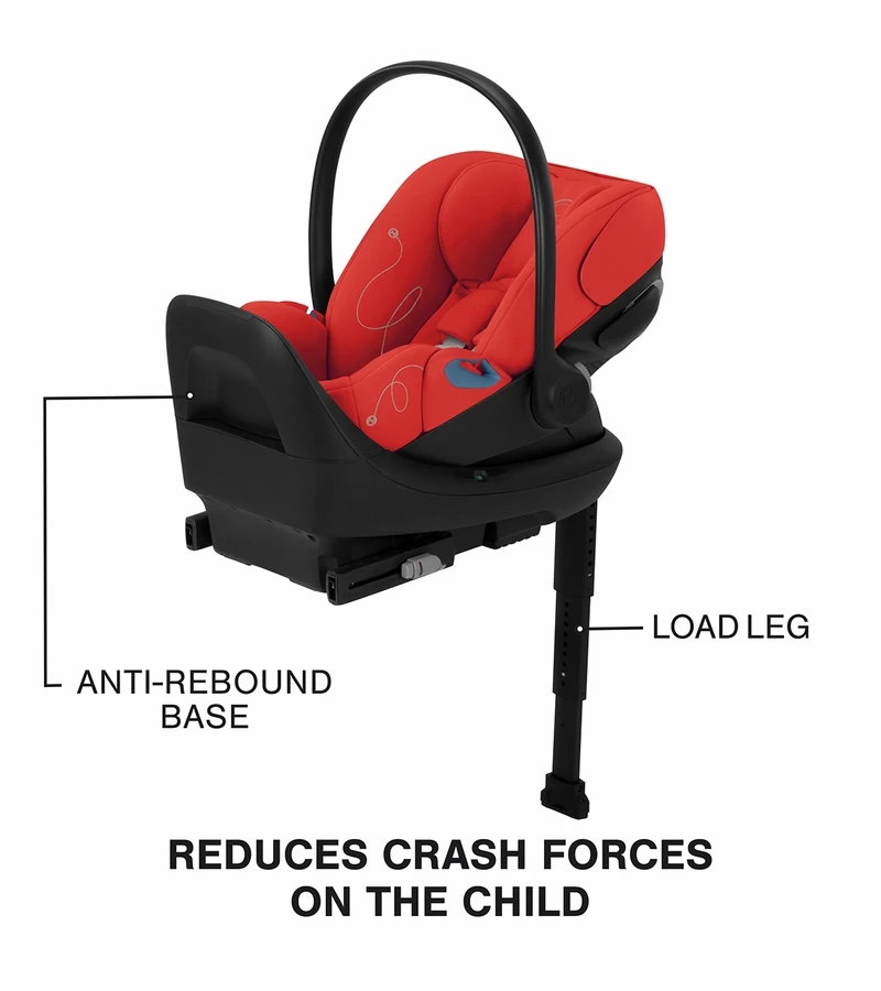 Cybex Cloud G Lux SensorSafe Comfort Extend Reclining Infant Car Seat - Hibiscus Red 4 Cybex Cloud G Lux SensorSafe Comfort Extend Reclining Infant Car Seat - Hibiscus Red - Image 2