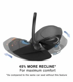 Cybex Cloud G Lux SensorSafe Comfort Extend Reclining Infant Car Seat - Lava Grey -Cybex cybex cloud g lux sensorsafe comfort extend reclining infant car seat lava grey 47