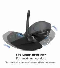 Cybex Cloud G Lux SensorSafe Comfort Extend Reclining Infant Car Seat - Monument Grey -Cybex cybex cloud g lux sensorsafe comfort extend reclining infant car seat monument grey 47