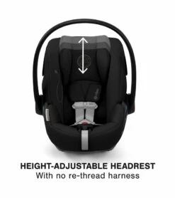 Cybex Cloud G Lux SensorSafe Comfort Extend Reclining Infant Car Seat - Moon Black -Cybex cybex cloud g lux sensorsafe comfort extend reclining infant car seat moon black 37
