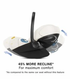 Cybex Cloud G Lux SensorSafe Comfort Extend Reclining Infant Car Seat - Seashell Beige -Cybex cybex cloud g lux sensorsafe comfort extend reclining infant car seat seashell beige 43