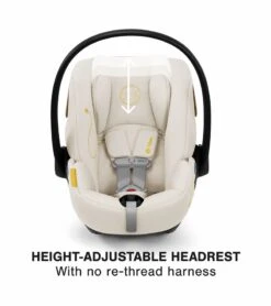 Cybex Cloud G Lux SensorSafe Comfort Extend Reclining Infant Car Seat - Seashell Beige -Cybex cybex cloud g lux sensorsafe comfort extend reclining infant car seat seashell beige 44