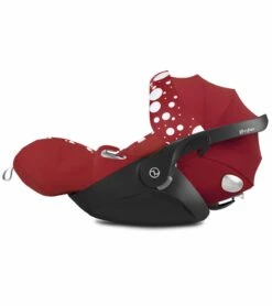 Cybex Cloud Q SensorSafe Reclining Infant Car Seat - Petticoat Red By Jeremy Scott -Cybex cybex cloud q sensorsafe reclining infant car seat petticoat red by jeremy scott 36