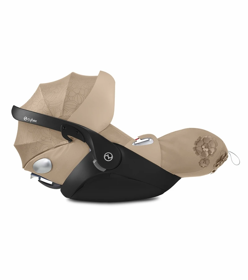 Cybex Cloud Q Sensorsafe Reclining Infant Car Seat - Simply Flowers - Nude Beige 6 Cybex Cloud Q Sensorsafe Reclining Infant Car Seat - Simply Flowers - Nude Beige - Image 4