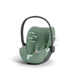 CYBEX Cloud T I-Size Plus Car Seat - Leaf Green -Cybex cybex cloud t plus leaf green flat