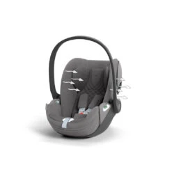 CYBEX Cloud T I-Size Plus Car Seat - Mirage Grey -Cybex cybex cloud t plus mirage grey flat