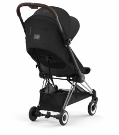 Cybex COYA Compact Stroller + Cloud G Lux SensorSafe Travel System Bundle - Matte Black / Leaf Green / Moon Black -Cybex cybex coya compact stroller cloud g lux sensorsafe travel system bundle chrome sepia black moon black 11 4