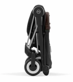 Cybex COYA Compact Stroller + Cloud G Lux SensorSafe Travel System Bundle - Matte Black / Off White / Moon Black -Cybex cybex coya compact stroller cloud g lux sensorsafe travel system bundle chrome sepia black moon black 12 3
