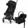 Cybex COYA Compact Stroller + Cloud G Lux SensorSafe Travel System Bundle - Chrome / Sepia Black / Moon Black -Cybex cybex coya compact stroller cloud g lux sensorsafe travel system bundle chrome sepia black moon black 6