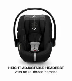 Cybex COYA Compact Stroller + Cloud G Lux SensorSafe Travel System Bundle - Chrome / Mirage Grey / Moon Black -Cybex cybex coya compact stroller cloud g lux sensorsafe travel system bundle chrome sepia black moon black 7 12