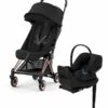 Cybex COYA Compact Stroller + Cloud G Lux SensorSafe Travel System Bundle - Rose Gold / Sepia Black / Moon Black -Cybex cybex coya compact stroller cloud g lux sensorsafe travel system bundle rose gold sepia black moon black 7