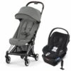 Cybex COYA Compact Stroller + Cloud Q SensorSafe Travel System Bundle - Chrome / Mirage Grey / Stardust Black -Cybex cybex coya compact stroller cloud q sensorsafe travel system bundle chrome mirage grey stardust black 7