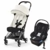 Cybex COYA Compact Stroller + Cloud Q SensorSafe Travel System Bundle - Chrome / Off White / Stardust Black -Cybex cybex coya compact stroller cloud q sensorsafe travel system bundle chrome off white stardust black 7