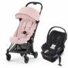 Cybex COYA Compact Stroller + Cloud Q SensorSafe Travel System Bundle - Matte Black / Peach Pink / Stardust Black -Cybex cybex coya compact stroller cloud q sensorsafe travel system bundle matte black peach pink stardust black 7