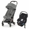 Cybex COYA Compact Stroller + Cloud Q SensorSafe Travel System Bundle - Rose Gold / Mirage Grey / Stardust Black -Cybex cybex coya compact stroller cloud q sensorsafe travel system bundle rose gold mirage grey stardust black 7