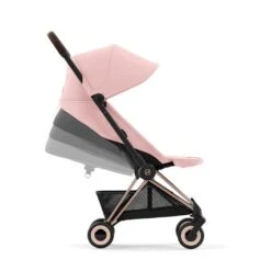 CYBEX Coya Compact Stroller - Peach Pink -Cybex cybex coya peach pink rose gold flat