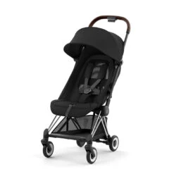 CYBEX Coya Compact Stroller - Sepia Black -Cybex cybex coya sepia black chrome black flat 4