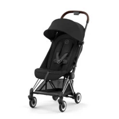 CYBEX Coya Compact Stroller - Sepia Black -Cybex cybex coya sepia black chrome black flat 5