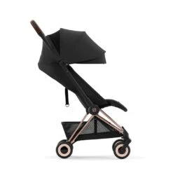 CYBEX Coya Compact Stroller - Sepia Black -Cybex cybex coya sepia black rose gold flat 2