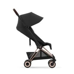 CYBEX Coya Compact Stroller - Sepia Black -Cybex cybex coya sepia black rose gold flat 3