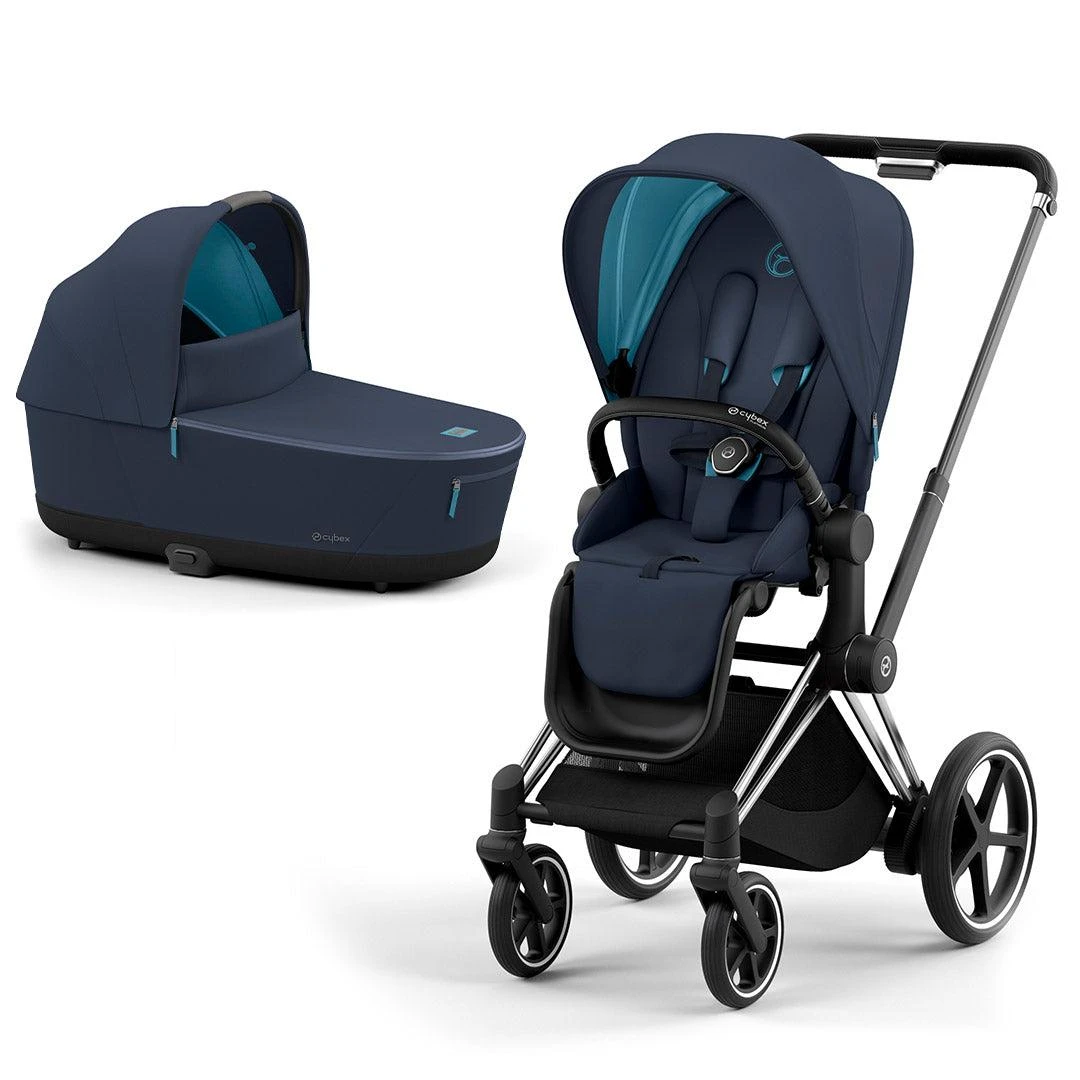 CYBEX E-Priam Pushchair - Conscious Collection - Dark Navy (2022) 4 CYBEX E-Priam Pushchair - Conscious Collection - Dark Navy (2022) - Image 2