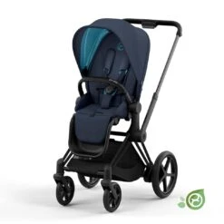 CYBEX E-Priam Pushchair - Conscious Collection - Dark Navy (2022) 14 CYBEX E-Priam Pushchair - Conscious Collection - Dark Navy (2022) -Cybex cybex e priam concious collection dark navy matt black flat